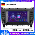 Für Mercedes Benz C CLK Klasse W203 W209 Autoradio Android 11.0 GPS Navi CarPlay