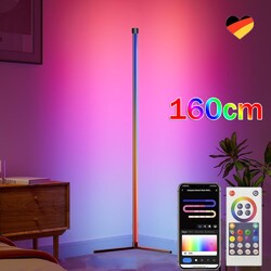 LED Stehleuchte Dimmbar Farbwechsel Farbig 160CM Lichtsäule APP RGB Standleuchte