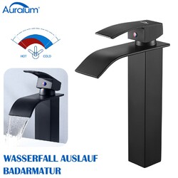 Hoch Waschtischarmatur Wasserfall Wasserhahn Waschbecken Badarmatur Badezimmer
