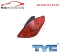 RÜCKLEUCHTE HECKLEUCHTE RECHT TYC 11-11883-01-2 I FÜR PEUGEOT 308 1.6L,1.4L,2L