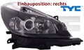 TYC 20-0795-15-2 Hauptscheinwerfer rechts Scheinwerfer Frontscheinwerfer 