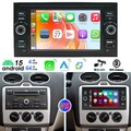 Android 15 4+64GB CarPlay Autoradio Für Focus MK2 Transit S/C-Max Kuga GPS NAVI