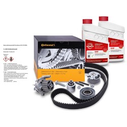 CONTINENTAL ZAHNRIEMENSATZ +WASSERPUMPE FÜR SEAT LEON 1P 2.0 TDI AZV BKD 05-07# # # ERSTAUSRÜSTER // INKL. 2x 1 l GLYSANTIN® # # #