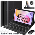 Für Samsung Galaxy Tab S9 FE S8 S7 A9+ A8 QWERTZ Bluetooth Tastatur Hülle Maus
