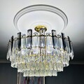 Luxus Kristall Deckenleuchte LED Deckenlampe Kronleuchter Dimmbar Pendelleuchte