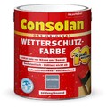 Consolan Wetterschutzfarbe Holzschutzfarbe hochelastisch SG Sommerblau 2,5L