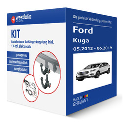 Westfalia KIT für FORD Kuga II Typ DM2 Anhängerkupplung inkl. eSatz AHKJetzt 50€* sparen mit Code: JUBIMOTORS