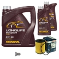 BOSCH Ölfilter 7 L MANNOL 5W-30 Longlife für Porsche Cayenne 3.2 3.6