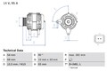 Lichtmaschine Generator Lima BOSCH 0 986 080 960 +130.90€ Pfand für KUBISTAR 2 1