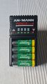 Ansmann Powerline 4 Ladegerät AA/AAA Akku - Mit 4 Akkus - Top-Zustand