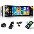 5,1" 1DIN Autoradio Apple Carplay Android Auto USB AUX IN FM BT SD TF MP5 Player