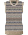 Alan Paine Pullunder Fair Isle Ohne Ärmel Pullunder Damen NEU