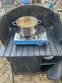 Camping Außenkochstelle mit Aufbewahrung