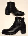 Damen Leder Ara Stiefeletten Schwarz Gr. 41,  Luftpolster
