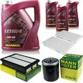 MANNOL 8L Extreme 5W-40 Motor-Öl+MANN-FILTER für Hyundai H-1 Travel TQ 2.5 CRDi