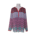 Anni for friends, Bluse, Größe: 42, Pink/Blau/Rot, Elasthan/Polyester #EjY