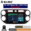 2+32G Android 14 Autoradio Carplay WiFi GPS Navi Kam Für VW Tiguan 5N 2014-2016