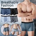 4x Männer Herren Slips Netz Mesh Transparent Boxer Shorts Unterwäsche Dessous