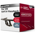 Für Golf IV Fliessheck 1J1 (Westfalia) Anhängerkupplung abnehmbar + E-Satz 13pol