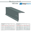 Dachprofil Ortgang 2 Meter Ortgangblech 200cm Kantblech Dachblech Winkelblech 