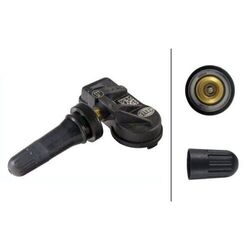 1x Radsensor, Reifendruck-Kontrollsystem HELLA 6PP 358 139-461 passend für VW