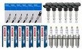 6x DELPHI Zündspule +6x BOSCH Zündkerze Doppelplatin passend für Audi A6 4F2 C6