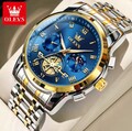 Chronograph Luxus Herrenuhr Quarz Leuchtzeiger Edelstahl Armbanduhr Männer Uhr