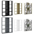 Bücherregal Standregal Raumteiler Aktenregal Büroregal Raumtrenner 100×24×140 cm