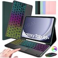 Hülle Mit QWERTZ Touchpad Tastatur Maus Für Samsung Galaxy Tab A9 Plus S9 FE S8
