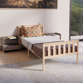 HAGO® Einzelbett 90x200 Bettrahmen Jugendbett Kinderbett Gästebett Gestell Holz