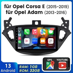 Für Opel Corsa E 2015-2019 Adam Android Autoradio GPS Navi BT FM WIFI Bluetooth