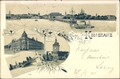 Litho Konstanz am Bodensee, Panorama, Seebrücke, Port, Schnetztor - 4067935