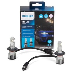 2x PHILIPS Ultinon Pro6000 HL Boost H7 LED mit Straßenzulassung 12V +300% 5.800Kmit StVO Zulassung | Bis zu 300% helleres Licht
