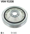 SKF Riemenscheibe, Kurbelwelle VKM 93208 für ALFA ROMEO FIAT JEEP LANCIA OPEL