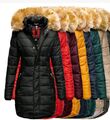 Navahoo PAPAYA Damen Winter Jacke Steppjacke Mantel Parka Kapuze Warm Gefüttert 