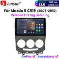 Carplay Android13 Autoradio GPS NAVI BT WIFI RDS DAB+ Für Mazda 5 CR19 2005-2010