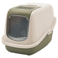 SAVIC Katzentoilette Nestor Happy Planet grün 56x39x39cm mit Tür & Filter