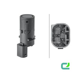 Sensor Einparkhilfe gesteckt 3-polig HELLA für u.a. LAND ROVER Discovery III