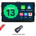 9" Android 13 Autoradio Navi CarPlay Touchscreen RDS Radio WiFi Bluetooth Für VW