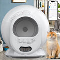 Automatisch Katzenklo Selbstreinigende Katzentoilette mit APP Steuerung 65L Weiß