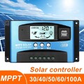 Solar Laderegler 10-100A MPPT PWM Solar Photovoltaik Laderegler Daul USB 12V 24V