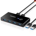 UGREEN USB Switch 2PC USB 3.0 Switcher 2 In 4 Out USB Switch mit 2 USB 3.0 A
