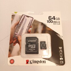 Kingston 64GB microSDXC Canvas Select Plus Klasse 10 Flash Speicherkarte SDCS2 M