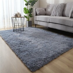 Shaggy Teppich Rechteck Langflor Soft Hochflor Fußmatte Läufer Weich Wohnzimmer