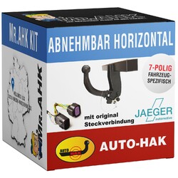 AutoHak AHK abnehmbar für Opel Corsa F Fliessheck ab 19 +7polig spezifisch