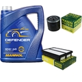Motor-Öl 5L MANNOL Defender 10W-40 +MANN-FILTER Filterpaket für Hyundai Tucson