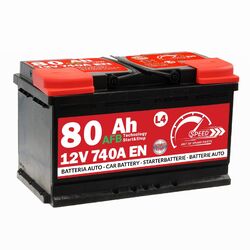 Autobatterie Speed 12V 80Ah 740A Start Stop EFB Starterbatterie AFB= Exide EL800