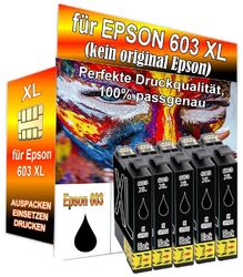 Druckerpatronen für Epson 603 XL XP-2100 XP-3100 XP-4100 WF-2810 DWF WF-2830 DWF