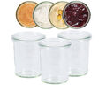 12er Set Weckgläser Sturzglas 160 ml mit Frischhalte-Deckel Dessertglas 