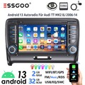Android 13 Carplay Autoradio GPS NAVI WIFI RDS USB BT Für Audi TT MK2 8J 2006-14